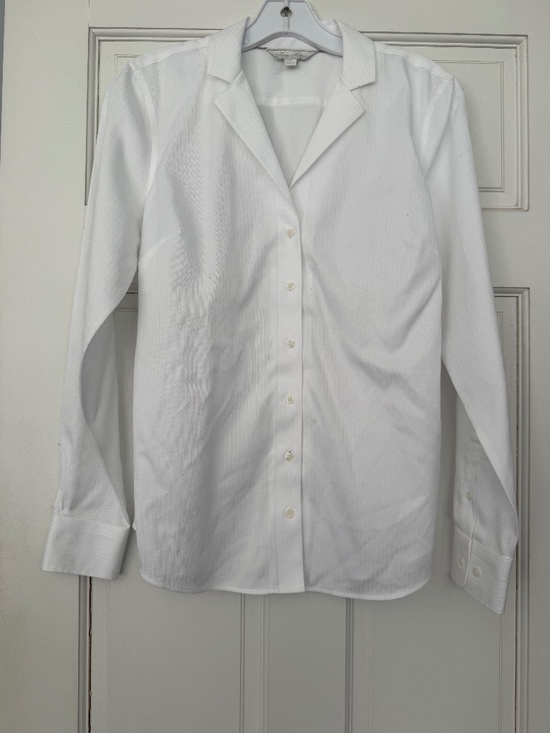 Brooks Brothers Tops - Brooks Brothers White Button Front Dress Shirt Size 4